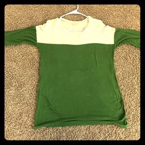 Stitch fix top green and cream